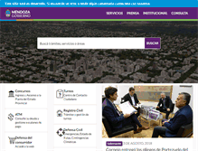 Tablet Screenshot of mendoza.gov.ar