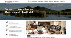 Desktop Screenshot of ambiente.mendoza.gov.ar