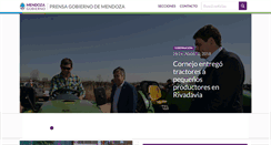 Desktop Screenshot of prensa.mendoza.gov.ar