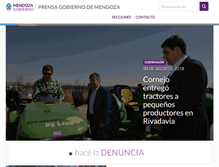 Tablet Screenshot of prensa.mendoza.gov.ar